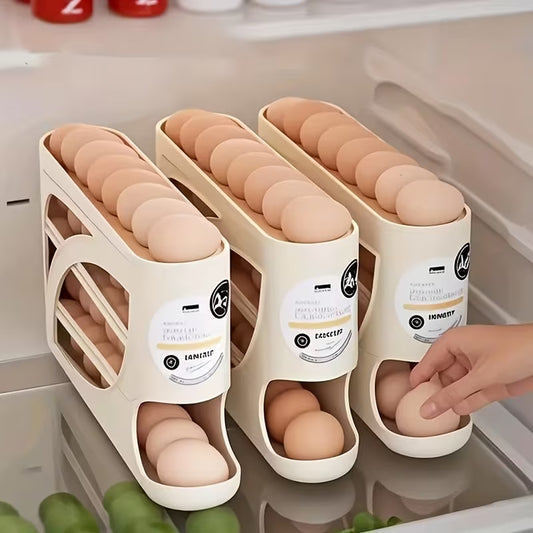 Dispensador de Huevos 4 Niveles ✅ Ahorra Espacio y Mantén tu Refrigerador Ordenado ✅ Oferta Hoy