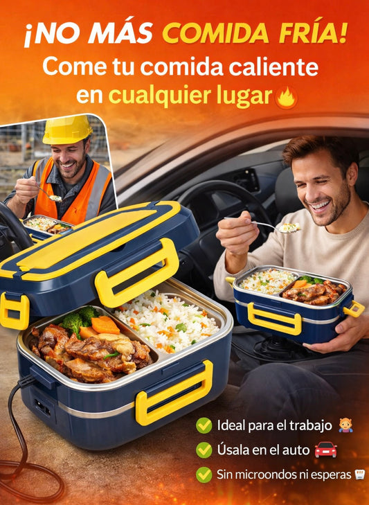 Lonchera Eléctrica Portátil 🍱 | Calienta tu comida en minutos donde estés 🔥 | Paga al Recibir